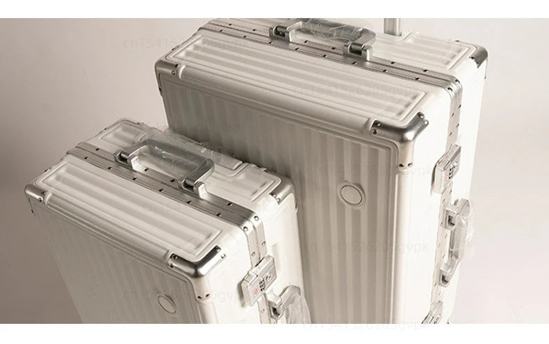 20/24 Inch Large Capacity PC Rolling Luggage Case TSA Combination Lock Business Metal Frame Travel Suitcase on Wheels Travel Bag