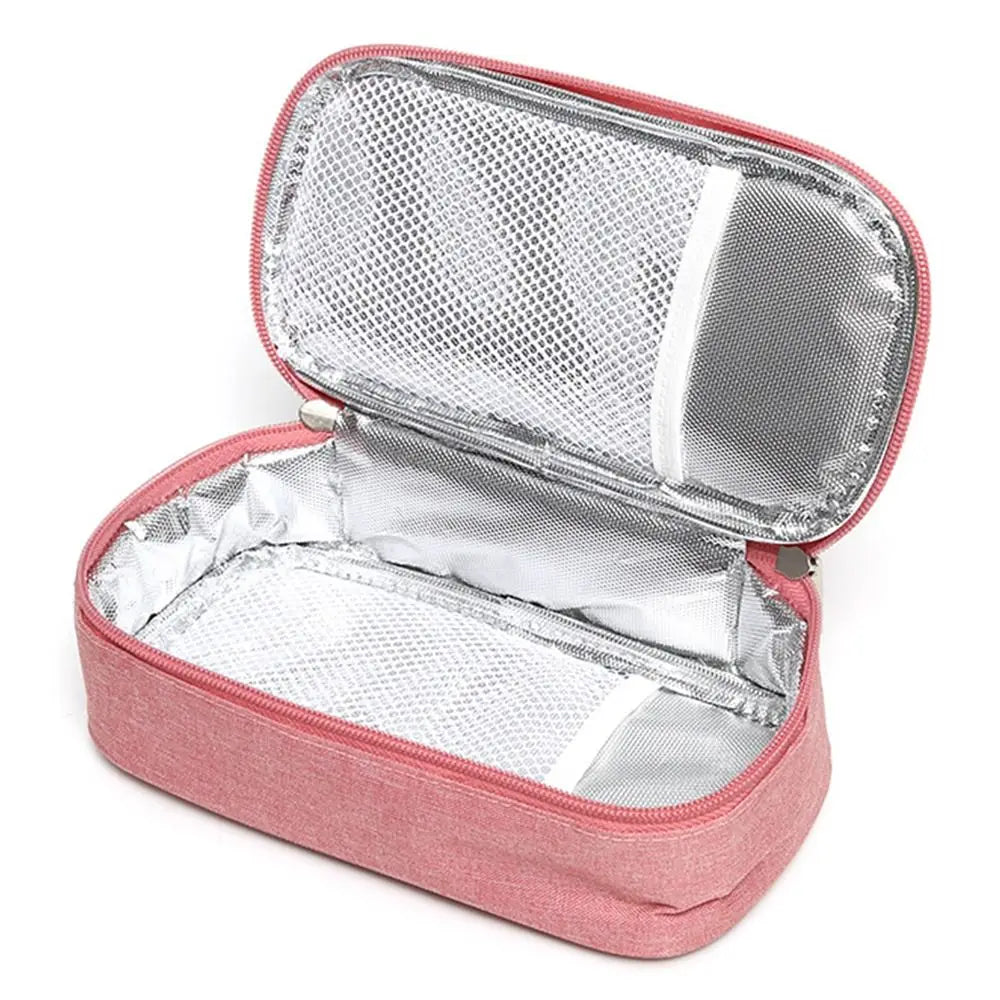 Portable Waterproof Diabetic Insulin Cooling Bag Carry-on Protector Pill Refrigerated Ice Pack Drug Freezer without Gel