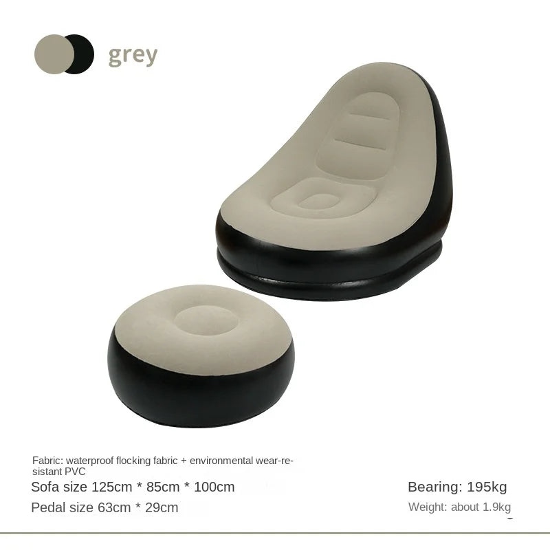 DZ Outdoor Inflatable Sofa Chair Portable Camping Internet Celebrity Thick Plush Lazy Sofa Bedroom Home Leisure Folding Bed 2025