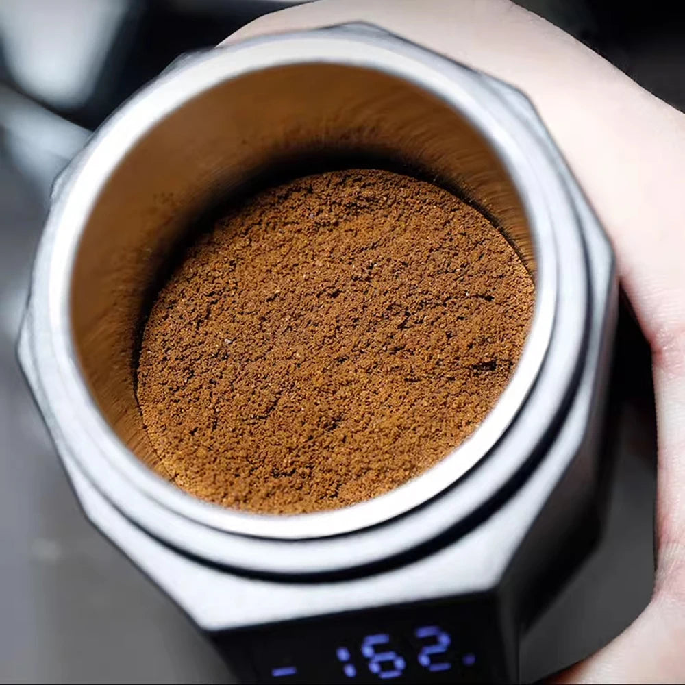 Digital Coffee Scale with 58MM Dosing Cup, LCD Espresso Weighing Scale 500g Precision Barista Tool