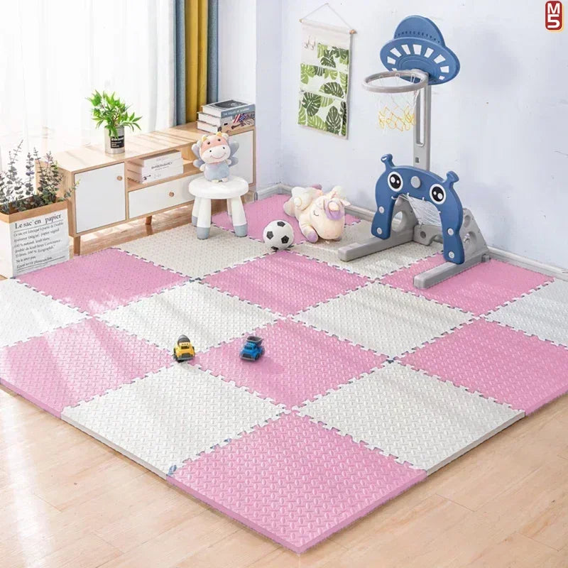 Massage Cushion EVA Foam Puzzle Exercise Mat for Home Gym, Interlocking Gym Floor Mats with Non-Slip Surface Acupressure Mat