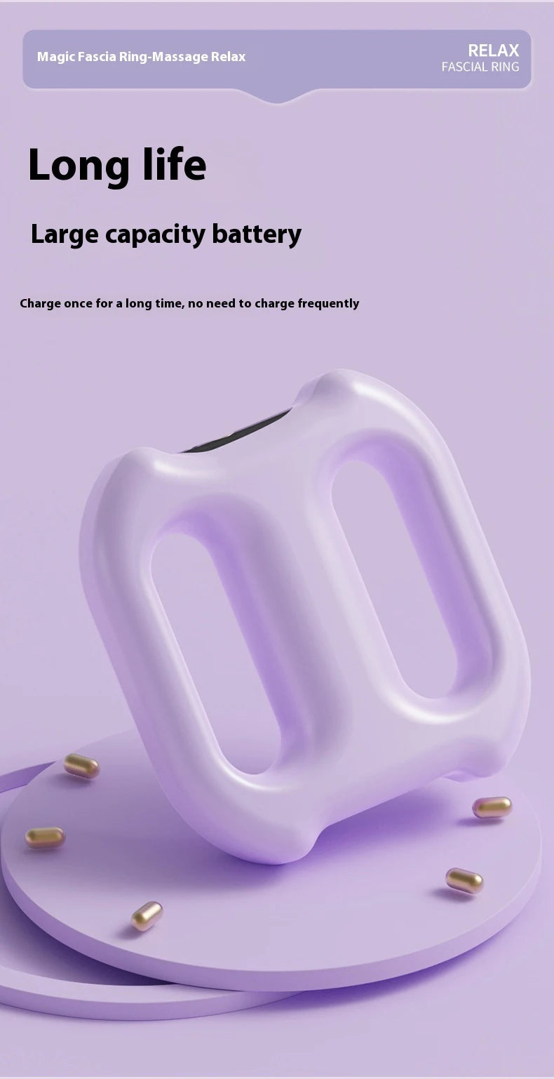 New Multi-Function Electric Fascia Ring Full-Body Vibration Massager Fitness Shaping Fat-Burning Equipment Deep Tissue Massage