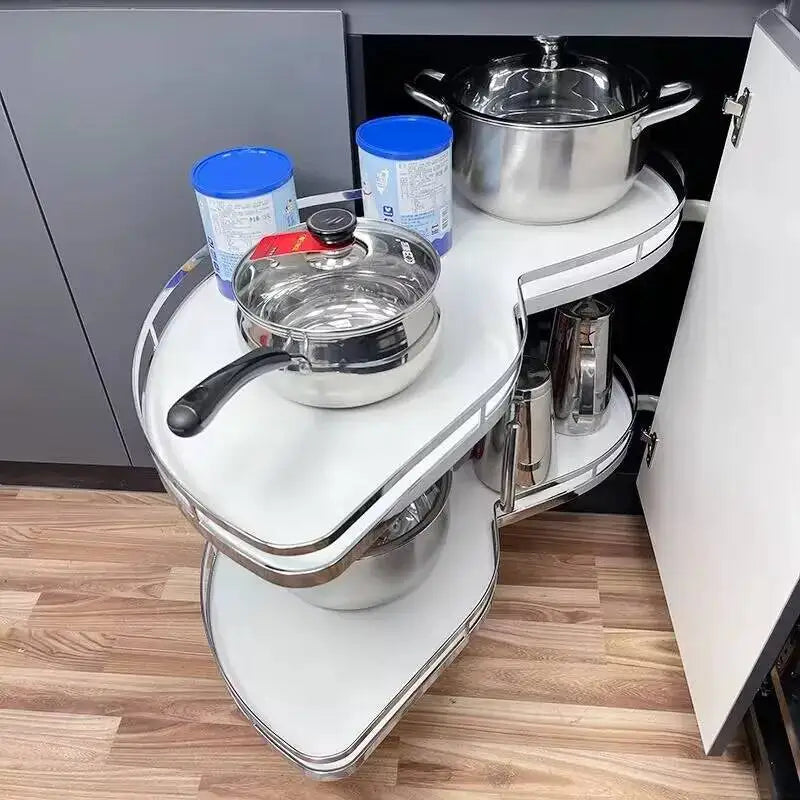 Steel Kitchen Storage Home Spices Organizer Stackable Closet Drawer Furniture Household Hanging Cabinet Accessories