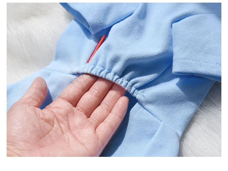 Cute Dog Polo Dresses for Small Dogs Girl, Puppy Skirt with Pleated Hem Sundress Costume Spring Summer Dog Clothes Pet Apparel