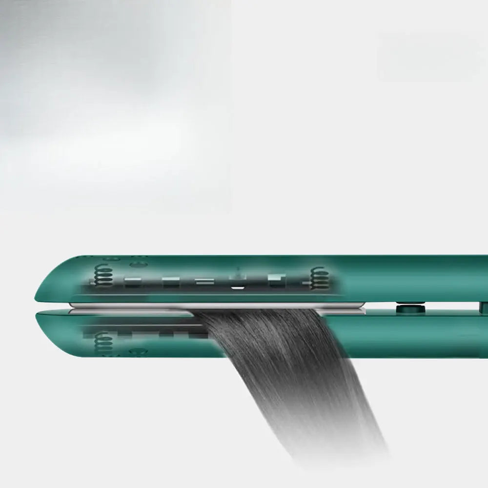 USB Mini Hair Straightener Brush Cordless,Portable Bangs Iron Student Travel Straight Curling Dual-Use Short Hair for Dormitory