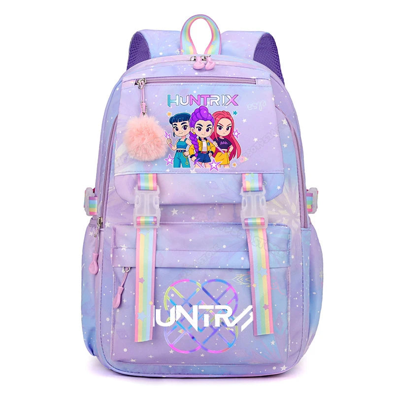 KPop Demon Hunters Backpack High-capacity Kids Knapsacks Movie Music Girl School Schoolbags Cartoon Anime Student Rucksack