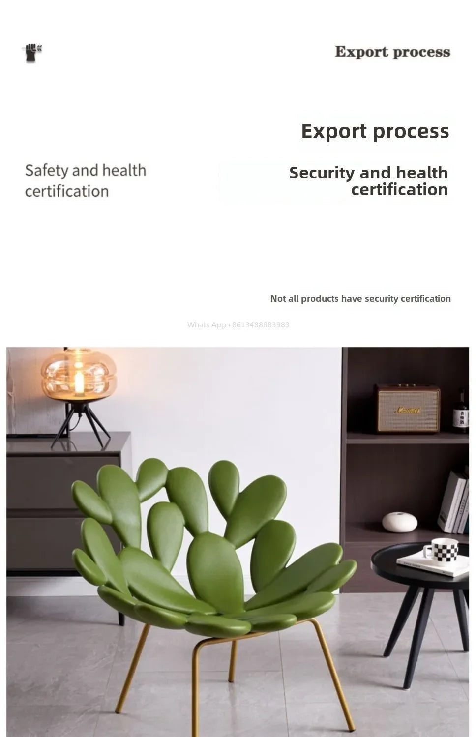 Internet Celebrity Cactus Chair  Leisure  Sofa  Modern Creative Light Luxury  Bed and Breakfast Living Room Balcony Outdoor