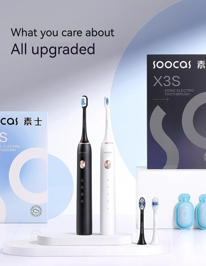SOOCAS X3S Ultrasonic Electric Toothbrush IPX7 Waterproof Adult X3U Upgrade Smart Sonic Tooth Brush Upgraded USB Fast Chargeable