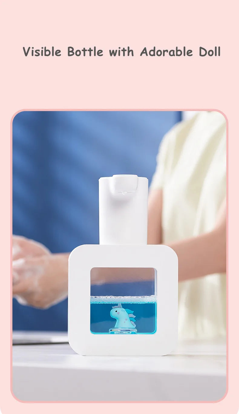 New Automatic Soap Dispenser Cute Pet Contact Free Hand Sanitizer USB Charging 400ml Liquid Dispensers Wash Handtizer Personal