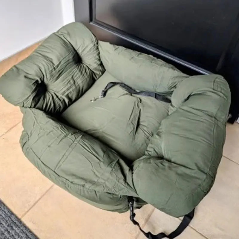 Unique Stripe Dog Car Seat with Straps Soft Dog Booster Seat for Small Medium Large Dogs and Cats Pet Carrier Bag