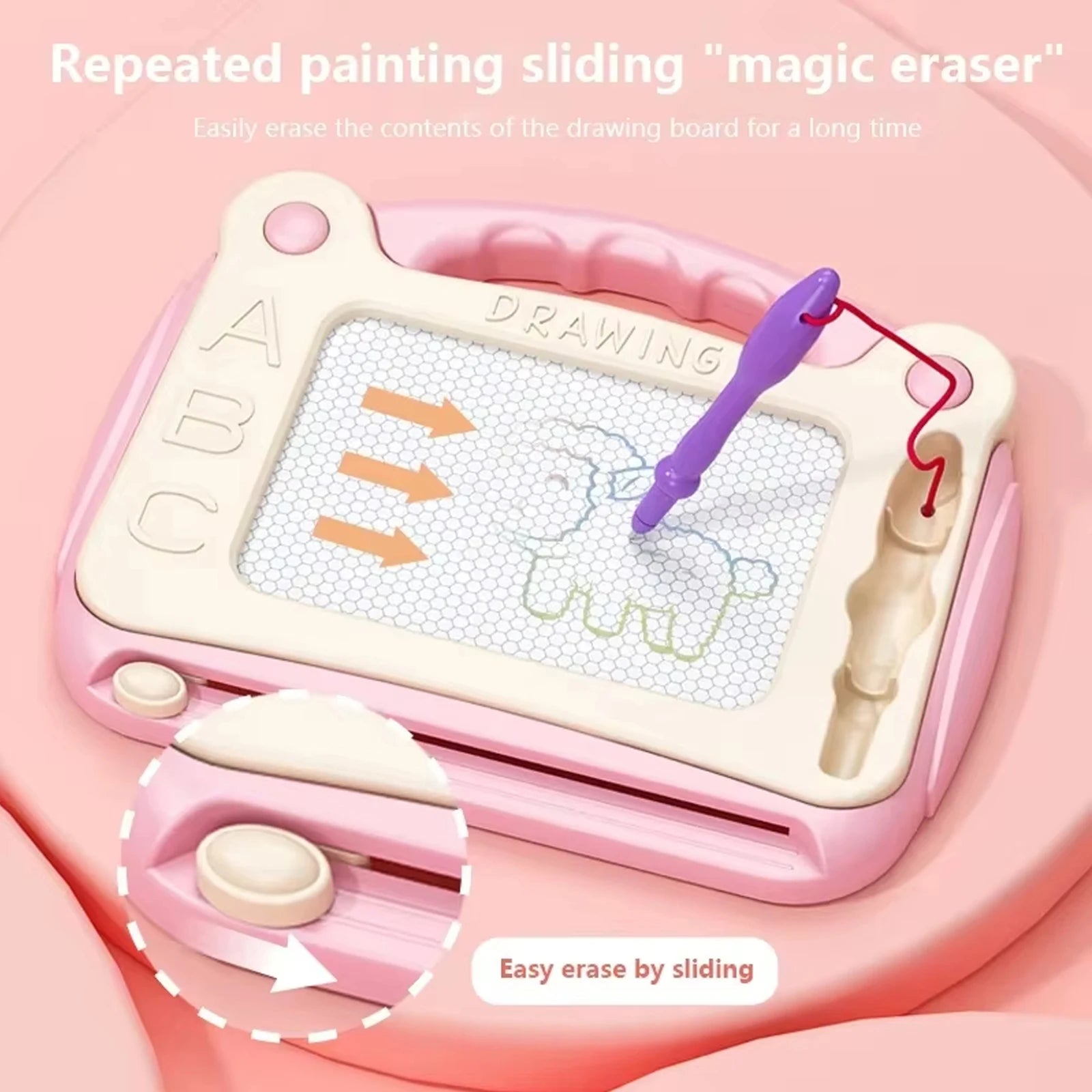 Kids Small Size Magnetic Drawing Board,Learning Educational Toy Etch Sketch Gift for 36+ Month Kids Girls Boys