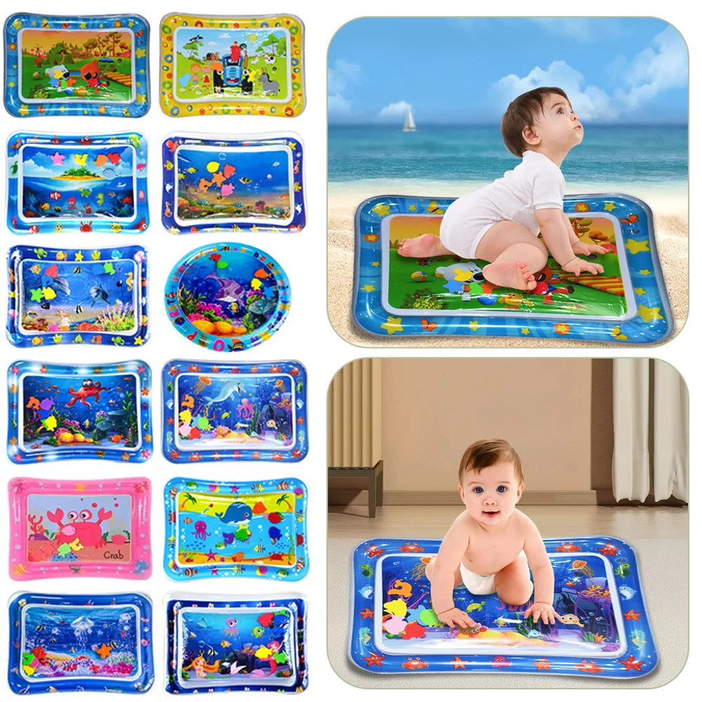 Baby Water Play Mat Inflatable Toys Children's Mat Kids Thicken PVC Playmat Toddler Activity Play Center Water Mat for Babies
