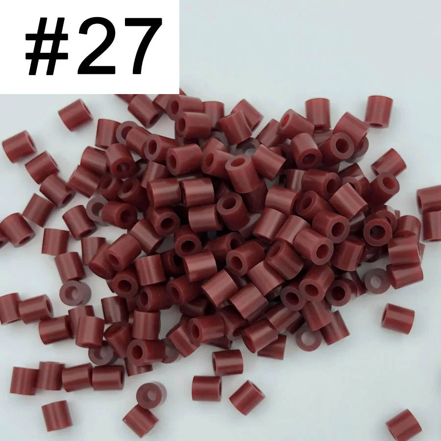 5mm 1000PCS  Black white gray blue green purple Hama Beads for Kids Iron Fuse Beads diy Puzzles Pixel Art Gift Children Toy