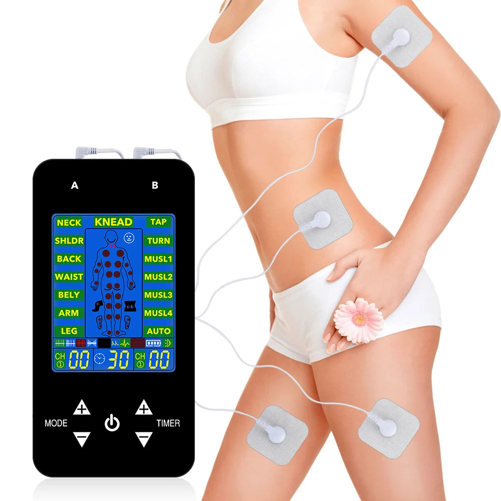 EMS TENS Electrode Pads Back Neck Body Massager Low Frequency Nerve Muscle Stimulator Relaxation Treatment Electrostimulator