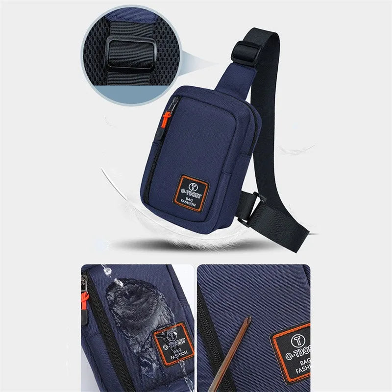 Chest Bags Men's One Shoulder Crossbody Bag Large Capacity Outdoor Sports Leisure Fashion Small Shoulder Bag Backpack Men's