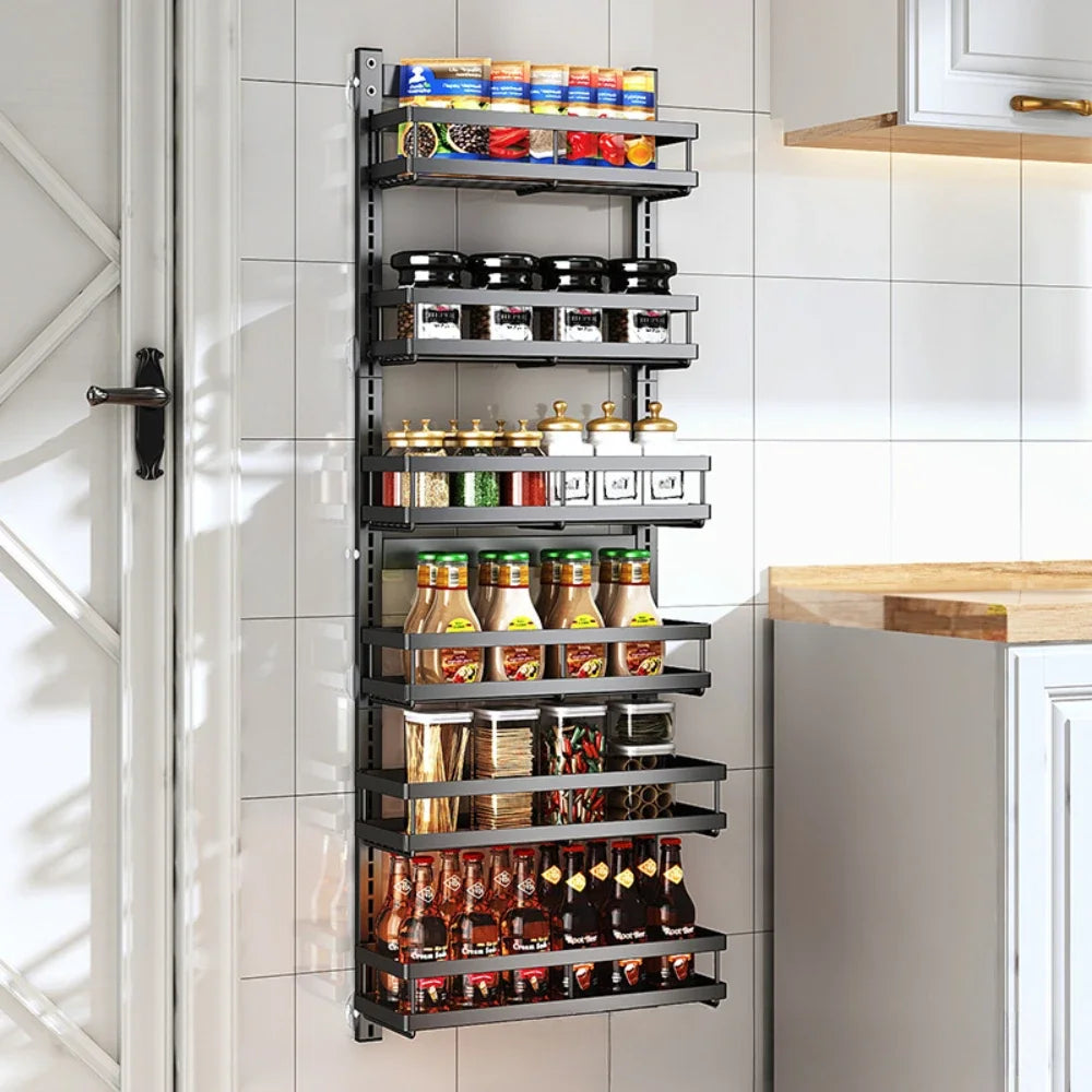 Tier Pantry Door Organization Hanging Basket Wall Spice Rack Over Door Pantry Organizer Kitchen Organizers And Storage Pantry