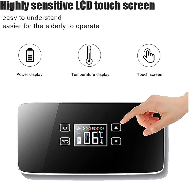 Insulin Refrigeration Box Medicine Cooler With 2 Batteries Large Capacity Car Refrigerator Suitable For Outdoor and Travel