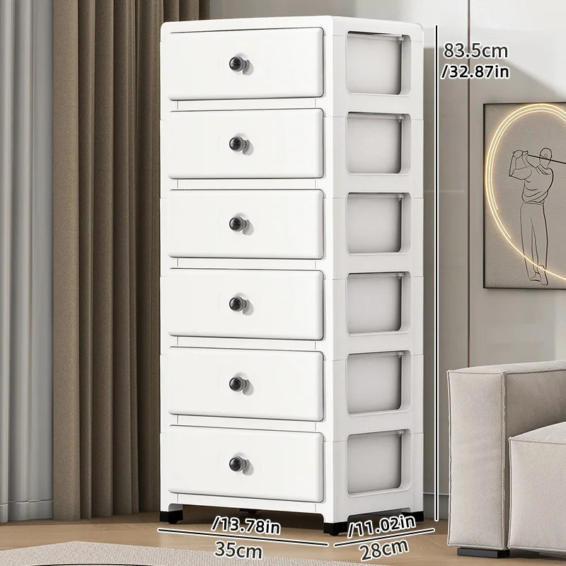 Mobile Multi-Layer Drawer Storage Cabinet,Large Capacity Bedside Table with Wheels for Bedroom/Kitchen/Living Room