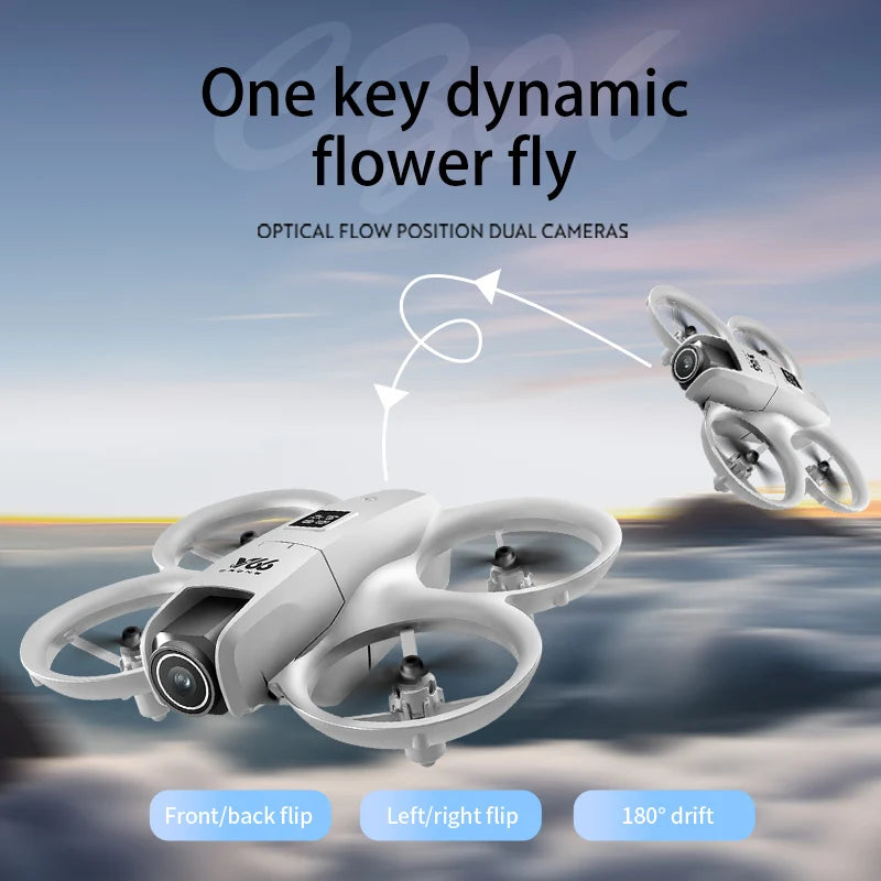 New V66 Mini Drone HD Camera 4K 1080P 180 ° Lens Wifi FPV Dron Professional Obstacle Avoidance Helicopter RC Quadcopter Toys