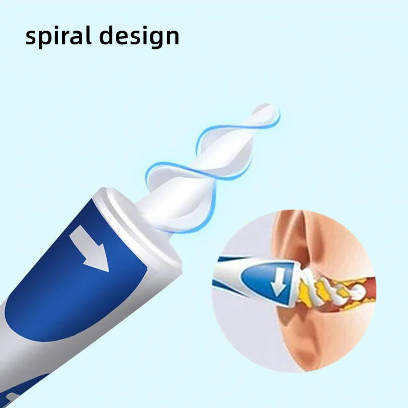 Ear Wax Remover Tool Spiral Ear Cleaner With Soft Silicone 16 Replacement Tips Simply To Grab Extract Earwax Ears Cleaning Care
