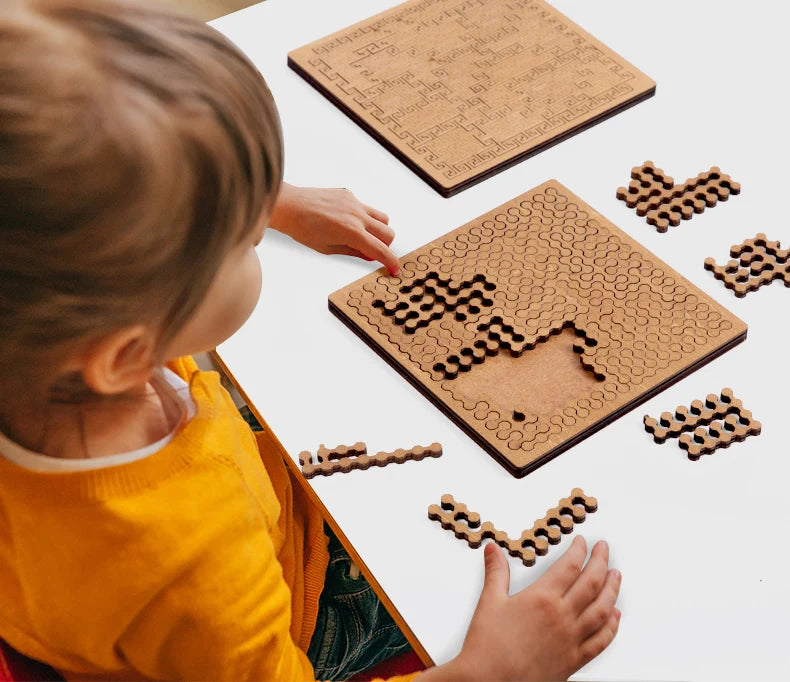 Impossible Wooden Puzzle IQ Puzzles for Adults Impossible JigSaw Puzzles Brain-teaser Ten Level Difficulty Tangram Board Games