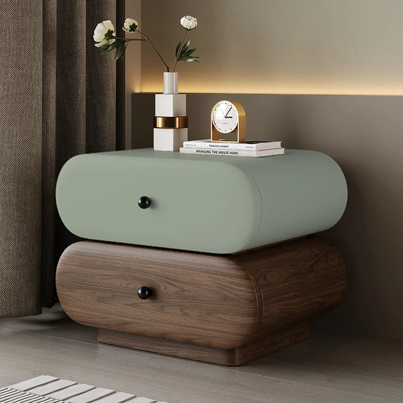 Glamour Cream Style Nightstands Tiny Cute Space Saving Bedside Tables Minimalist Luxury Mesitas De Noche Bedroom Furniture
