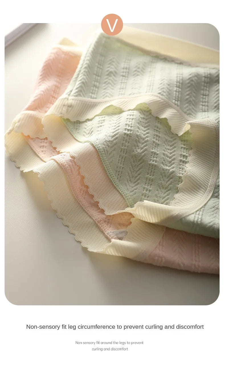 3PCS Soft Briefs V-shaped Abdominal Support Underpanties Pregnancy Childbirth Female Underwear Pregnant Woman Women's Panties