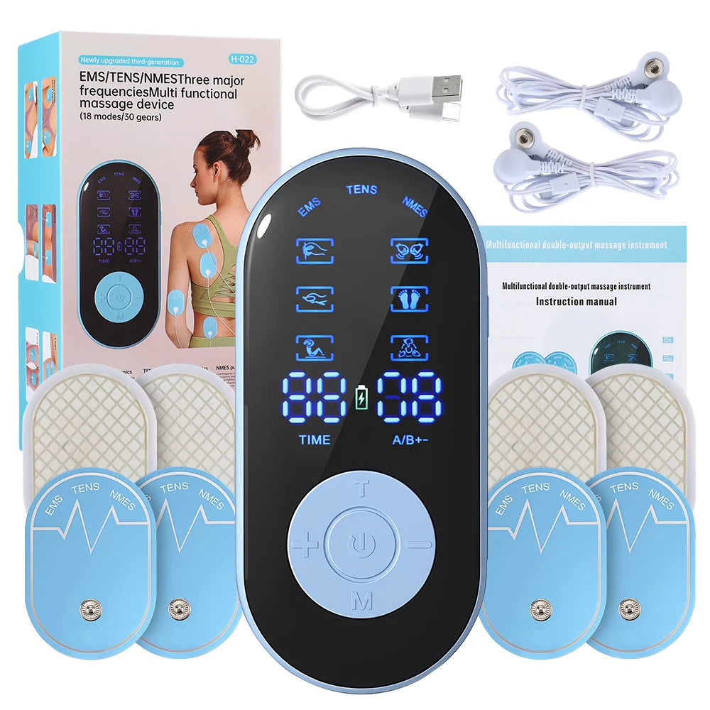 New Upgrade 36 Modes Tens Muscle Stimulator EMS Full Body Massaging Patches Back Waist Knee Digital Tool Muscle Relax Massager