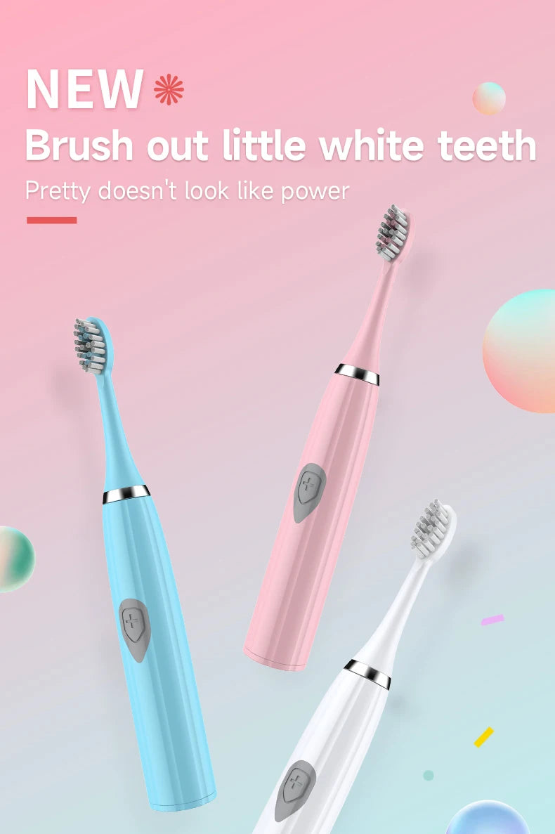 Clearance_Electric Toothbrush for Adults Soft Portable Battery Endurance IPX6 Waterproof Intelligent Effective Oral Care Men Wom