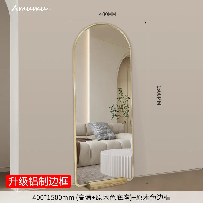 Funky Floor Mirror Standing Bathroom Bedroom Luxury Long Men Full Body Modern Mirror Decoration Espelhos Living Room Decorations