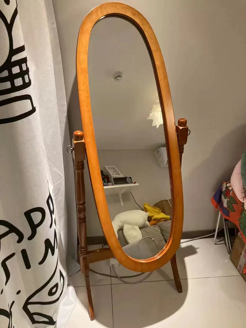 Standing Bed Room Mirrors Full Body Floor Nordic Design Long Mirrors Full Body Long Princess Espejos Decorativos Room Decoration