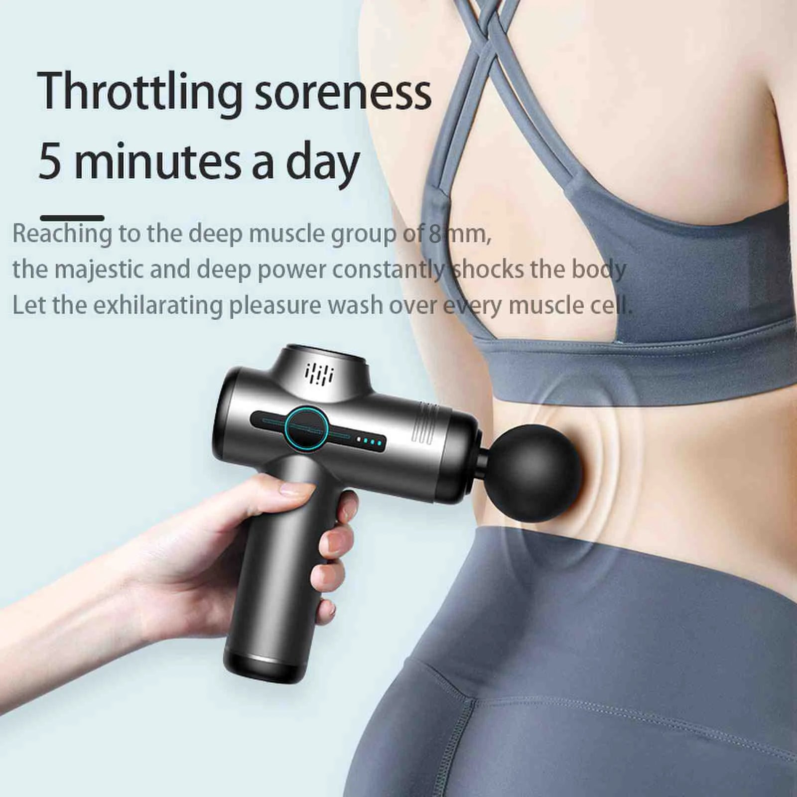 Professional-Grade Percussion Massage Gun - Deep Tissue Muscle Relaxation Back & Body Deep Tissue Relaxation