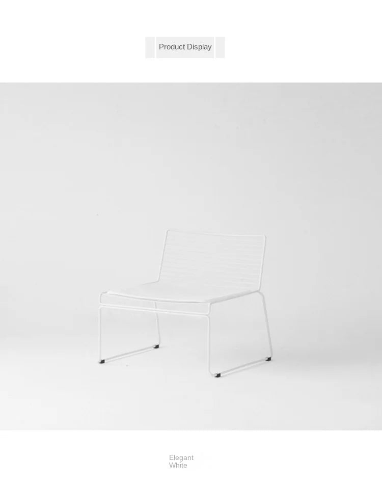 Nordic Fashion Backrest Home Chair Personality Hollow Leisure Chair Single Dining Chair Decorative Chair Outdoor Balcony Couch