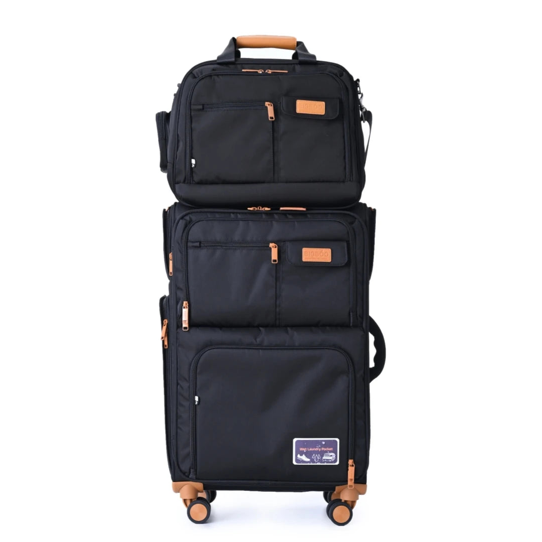 KLQDZMS Luggage Travel Bag Set 20"24"28 Inch Large Capacity Trolley Case Oxford Cloth Boarding Box with Wheels Rolling Suitcase
