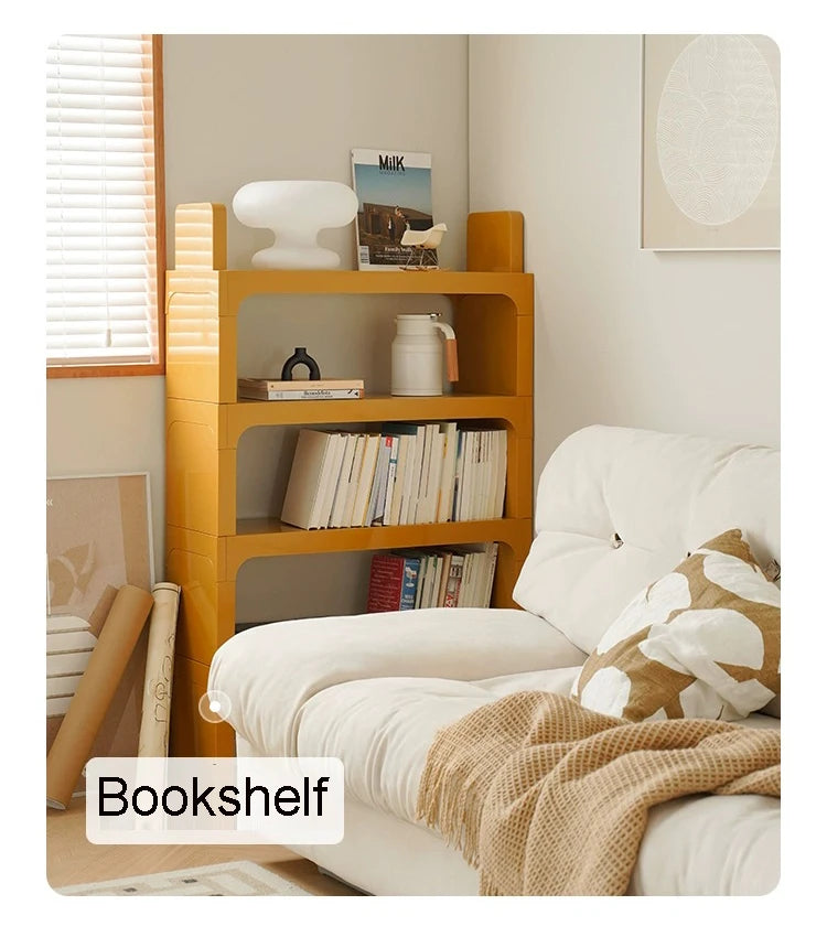 Module Modular DIY Furniture Storage Shelf Bookrack Bookshelf Bookcase Plastic ABS Customized Size Cabinet Multi-function