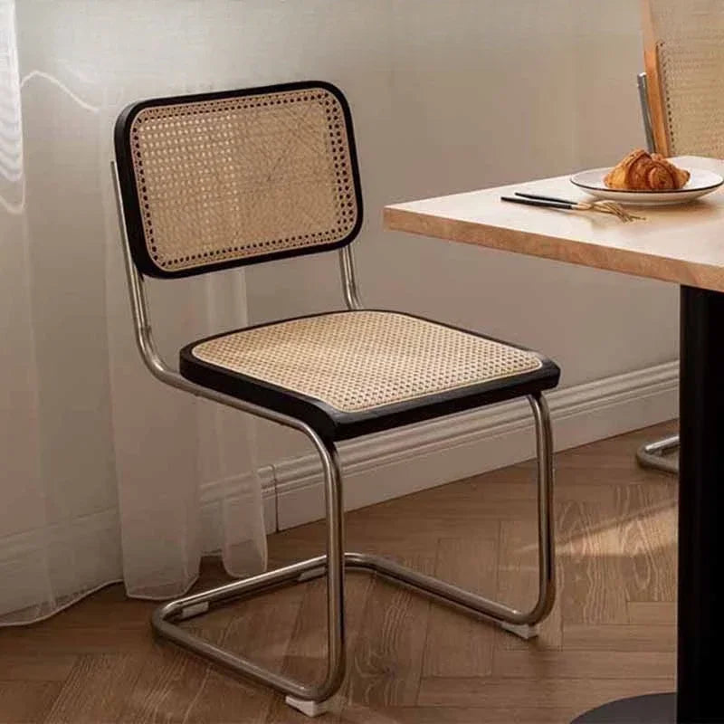 Kitchen Rattan Nordic Dining Chair Cesca Wooden Salon Design Ergonomic Dining Chair Modern Luxury Cadeira Home Furniture WK50DC