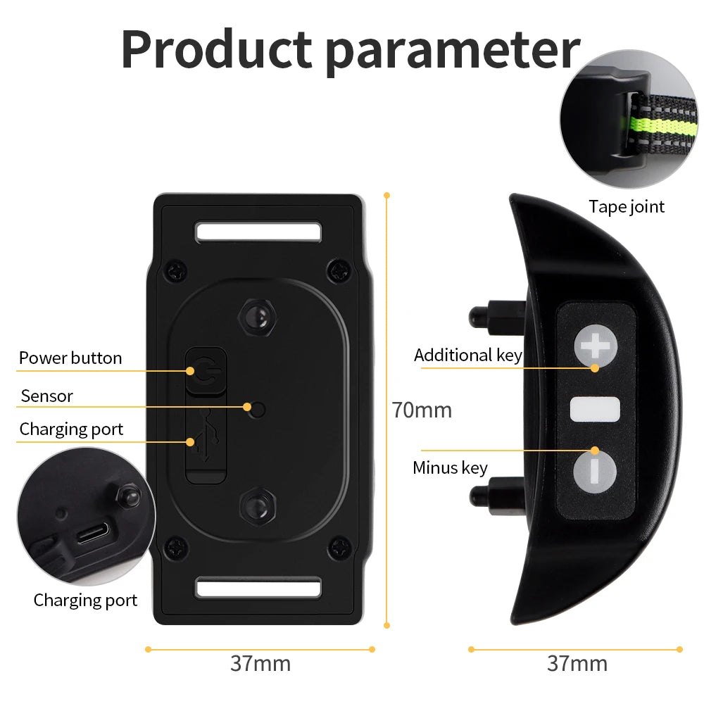 Dog Training Collar Anti-barking Collar Automatic Anti Bark Dog Collar USB Rechargeable Dog Trainer Electric Shock Beep