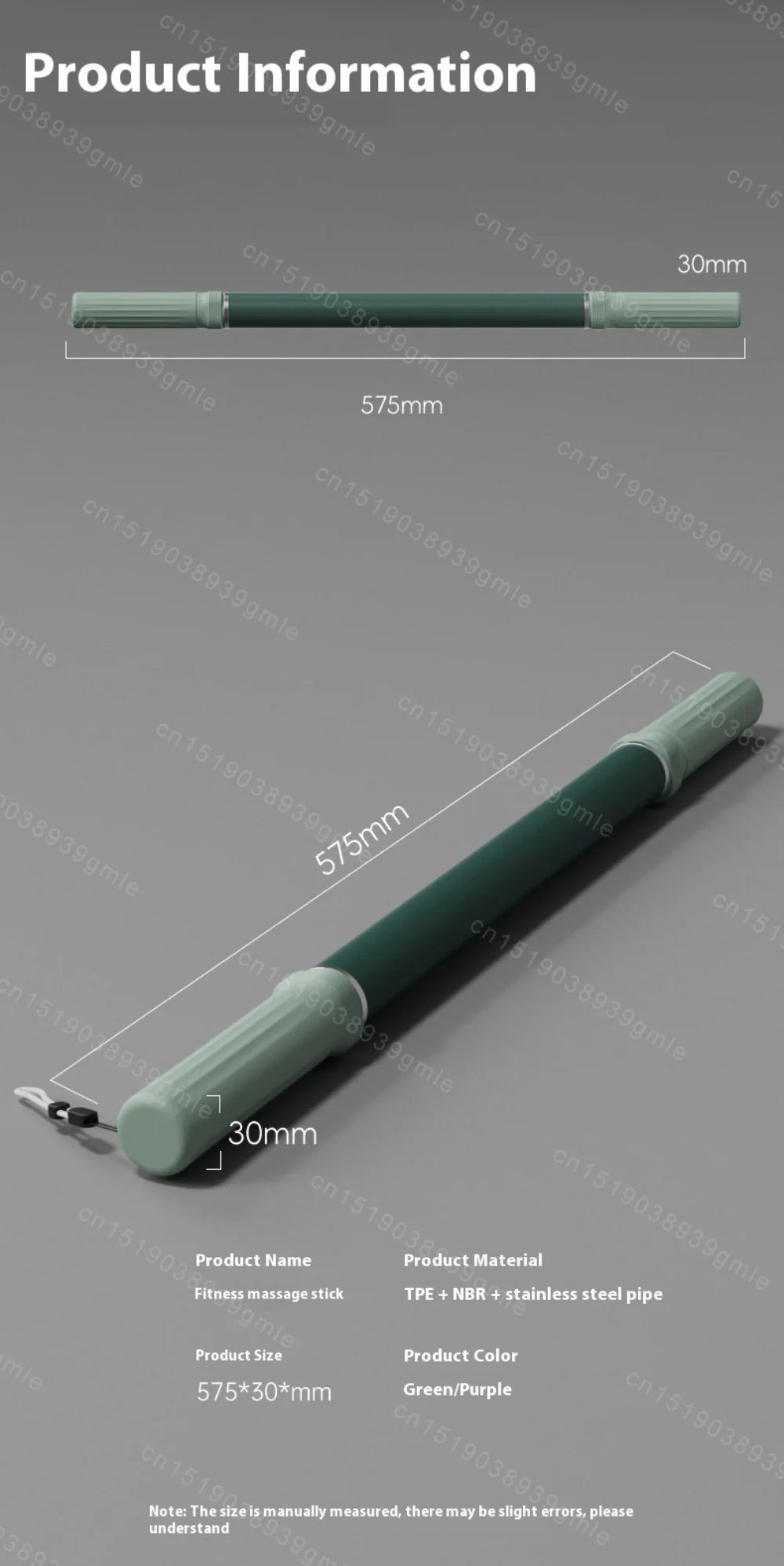 Yoga Fascia Stick Muscle Relaxation Massage Roller Bar for Leg Stretching and Release Fitn and Yoga Stretching Aid Equipment ﻿