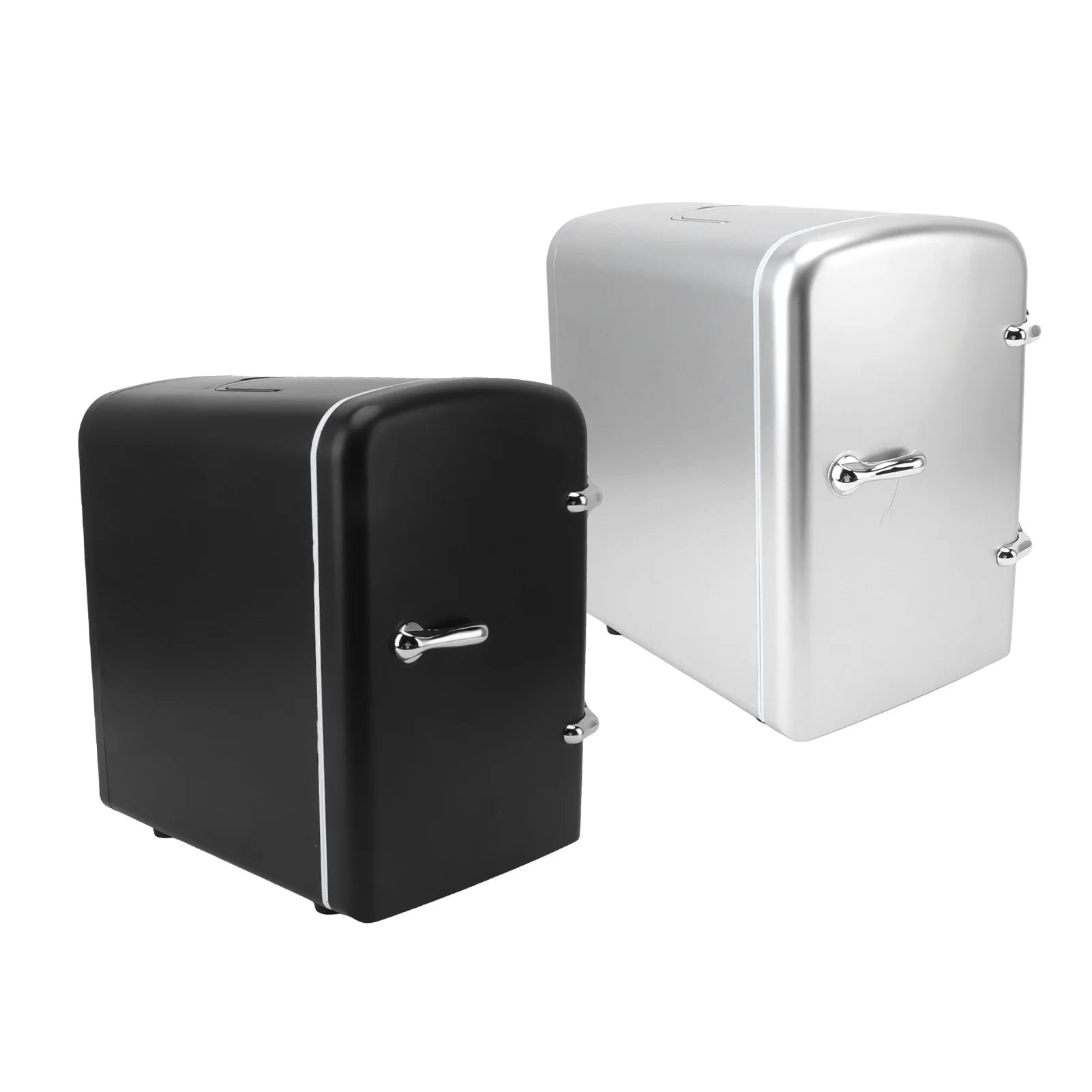 Mini Fridge 36W 4L 6 Cans Capacity Portable Travel Car Refrigerator Cooler Warmer Low Noise DC12V Car Adapter AC100‑240V