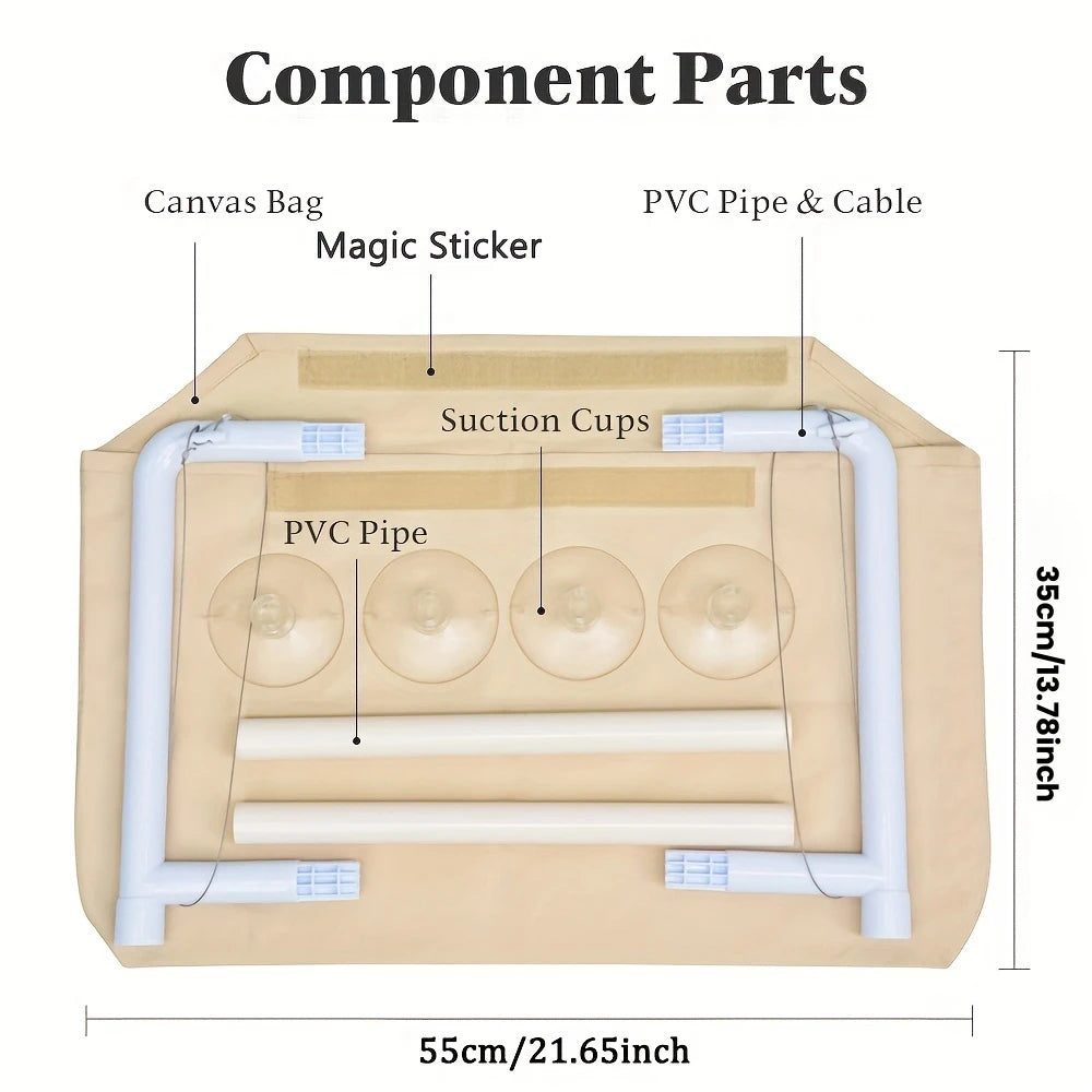 20KG Pet Cat Hammock with Mat Hanging Cat Bed Bearing Comfortable Cat Window Seat Mount Cats Beds and Furniture Cats Accessories