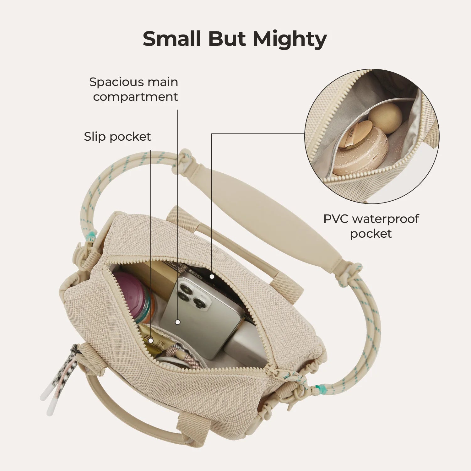 BAGSMART Boston Bag for Women Mini Duffel Shoulder Crossbody Bag Waterproof with Wet Pocket Gym Travel Daily Beach Weekender