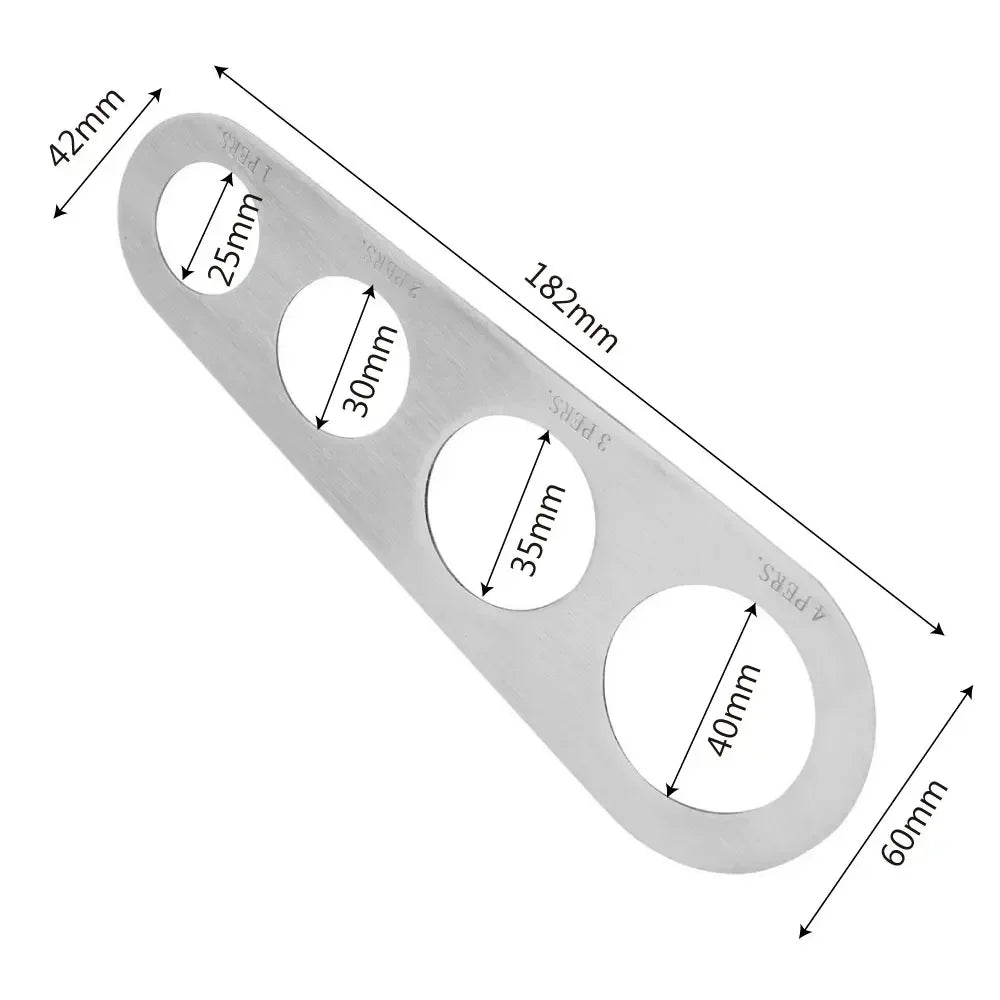4 Holes Spaghetti Measurer Stainless Steel Kitchen Accessories 1Pcs Pasta Noodle Measure accessoires de cuisine  spaghetti