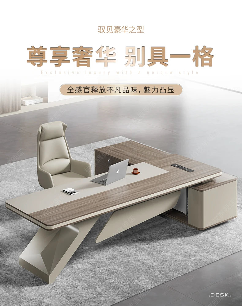 Organizer Designer Office Tablet Asthetic Monitor Executive Office Desk Study Gaming Escritorios De Computadora Furniture
