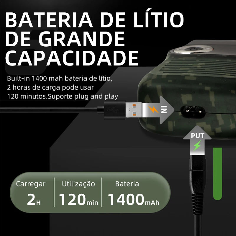 Kemei 2 in 1 Rechargeable Electric Shaver LCD Display Portable Cordless Men Reciprocating Razor Beard Trimmer