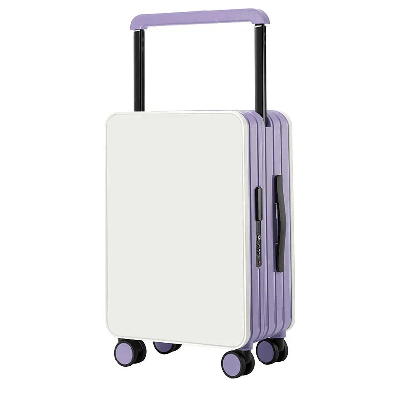 New Mid-Width Draw-Bar Luggage Large Capacity Travel Password Suitcase ABS+PC Fashion Travel Suitcase on Wheels