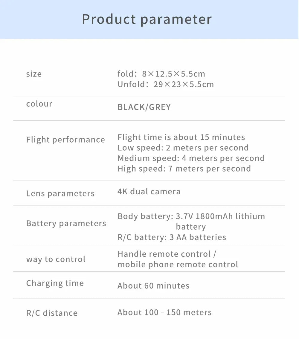 E88 Mini Drone 4K HD Camera WiFi FPV Foldable Quadcopter for Kids Adults Gift Toy RC Aircraft