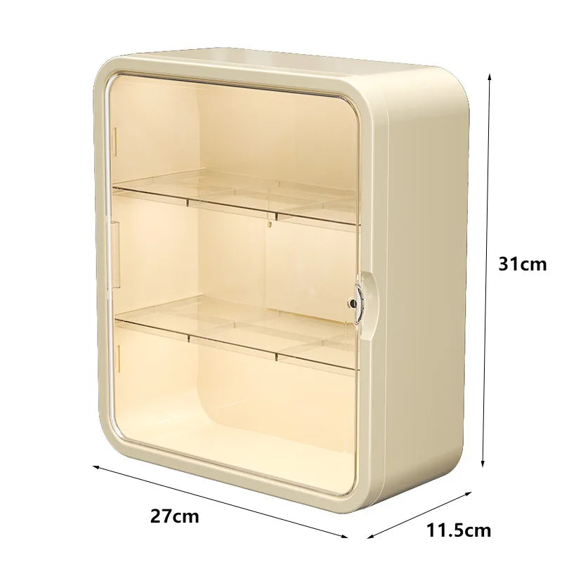 Wall hanging no punching family installation standing medical cabinet drug toy storage rack multi-layer storage box