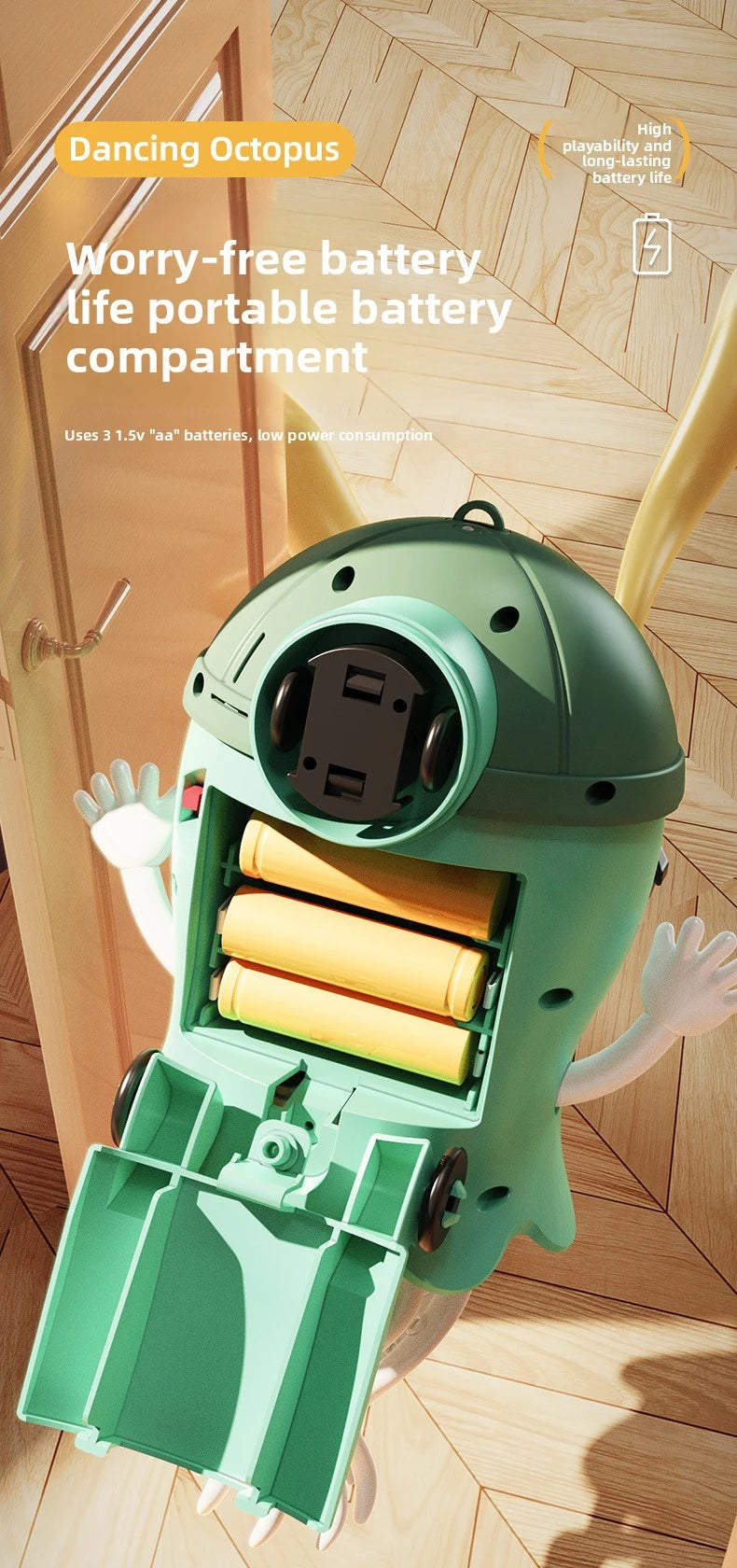 Dancing Octopu Kid Electronic Pet Toys Cartoon Interactive Development Moving Education Toddler Toy Gift Creative Christmas Gift