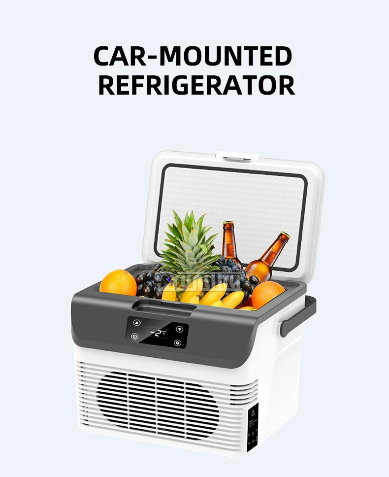 15L Small Car Refrigerator 24V12V Digital Display Portable Fridge Freezer for Vehicle 15L-B