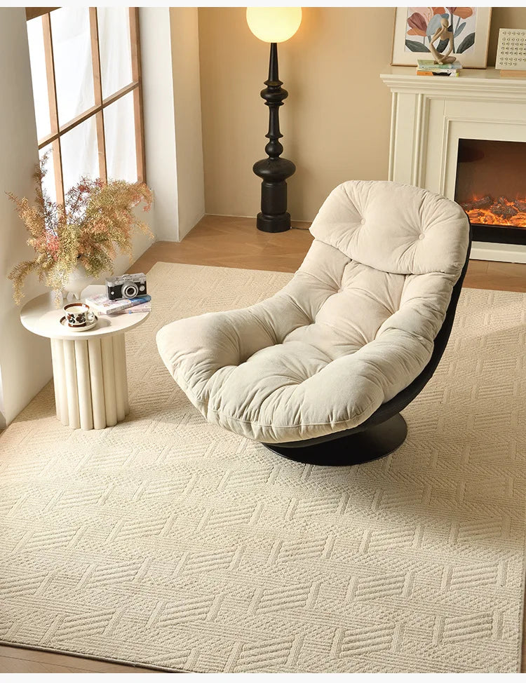 Minimalist Luxury Sofa Lounge Chair Italian Living Room Balcony Single Seat Leisure Study Reading Chair Swivel Chair Lazy Sofa